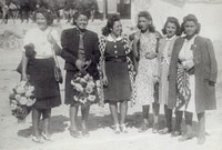 Las componentes del equipo femenino de C.N. Helios con E. Bonilla, G. Bonilla, J. Yanes, Edurne, P. Yanes y T. Sez