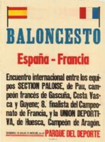 Encuento Internacional amistoso con la participación de los equipos  Section Paloise de Pau y la Unión Deportiva Huesca (Campeón de Aragón)