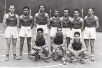 Subcampeón de Aragón:<br>Gregorio, Vizcarra, Bruñén I, Tomey, Moreno II, - y Bruñén II<br>Casabón, Moreno I y Mora