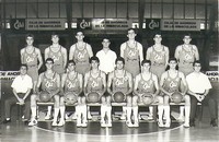 Junior  (Subcampeón de España Zaragoza'86)<br>  De pie: Martínez, Martín, Zapata, Abos (entrenador), Senar, Ruano y Termis<BR>  Abajo: Langarita (2º entrenador), Martínez Orna, Blasco, Arcega, Haro, R