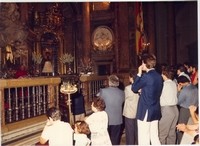 Ofrenda de flores en la Basílica del Pilar al comienzo de la temporada